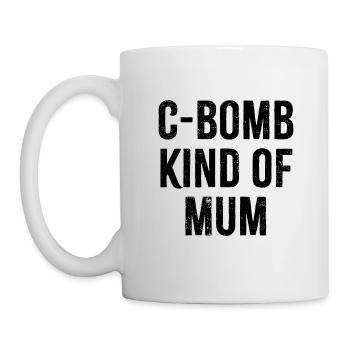 C Bomb Kind of Mum - Mug - white - Left