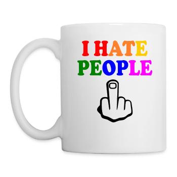 I hate people - Mug - white - Left