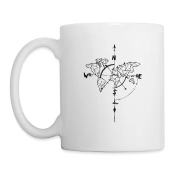 Carte du monde Voyage Vacation Round Trip Travel - Mug blanc - blanc - Gauche