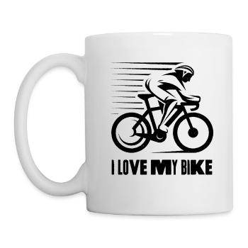 I love my Bike - Mug - white - Left