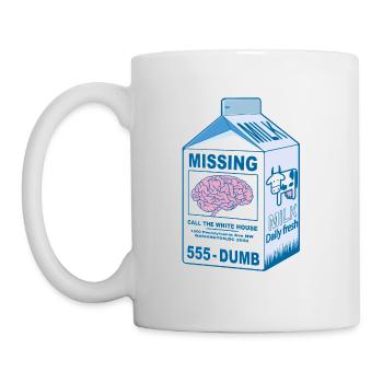 Missing : 's brain - Cerveau de  perdu - Mug blanc - blanc - Gauche