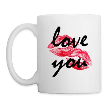 Ich liebe dich - Tasse - Weiß - Links