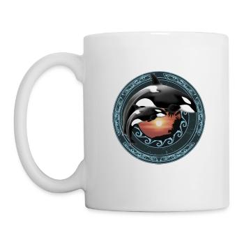 Orca Killerwal - Tasse - Weiß - Links