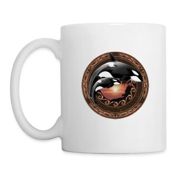 Orca Killerwal - Tasse - Weiß - Links