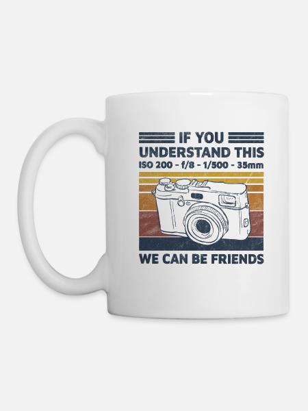 PHOTOGRAPHIE PHOTOGRAPHE CAMÉRA RÉTRO VINTAGE CADEAU - Mug blanc - blanc