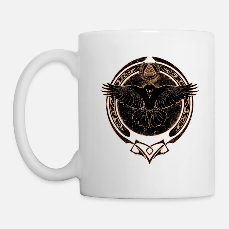 Valknut Rabe - Tasse - Weiß