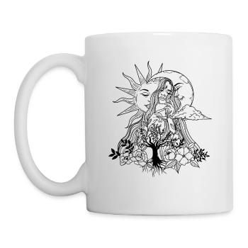 Femme - Mug blanc - blanc - Gauche