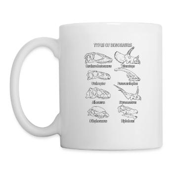 Dinosaur Fossils - Mug - white - Left