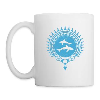 Longimanus Weißspitzenhai - Tasse - Weiß - Links