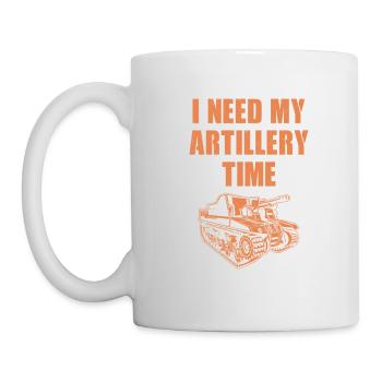 Chars d’artillerie - Mug blanc - blanc - Gauche
