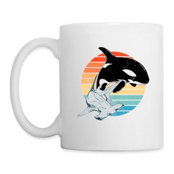 Hammerhai Orca - Tasse - Weiß - Links