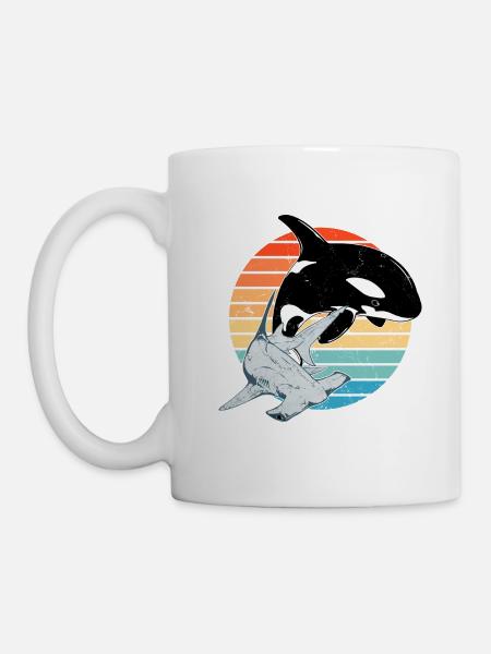 Orque requin-marteau - Mug blanc - blanc