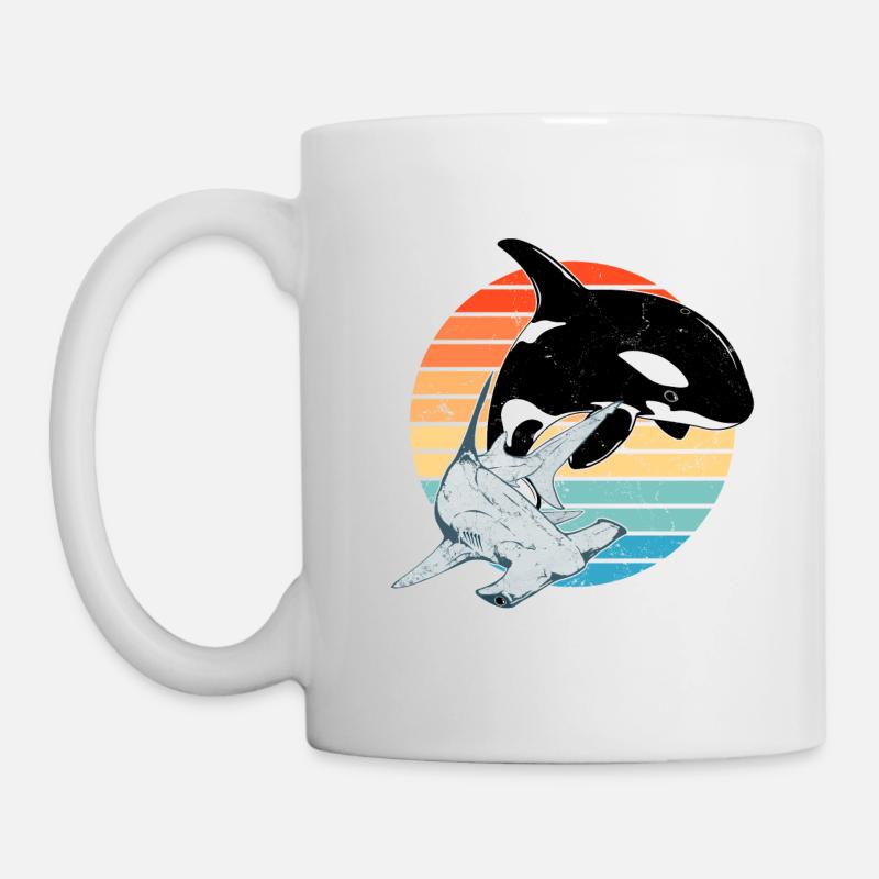 Orque requin-marteau - Mug blanc - blanc