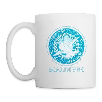 Hammerhead Shark Maldives - Mug - white - Left