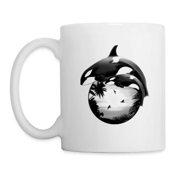 Orca - Tasse - Weiß - Links