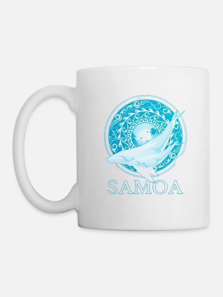 Buckelwale - Tasse - Weiß