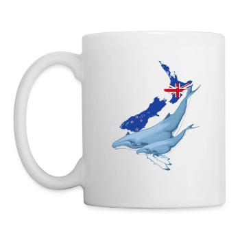 Buckelwal Neuseeland - Tasse - Weiß - Links