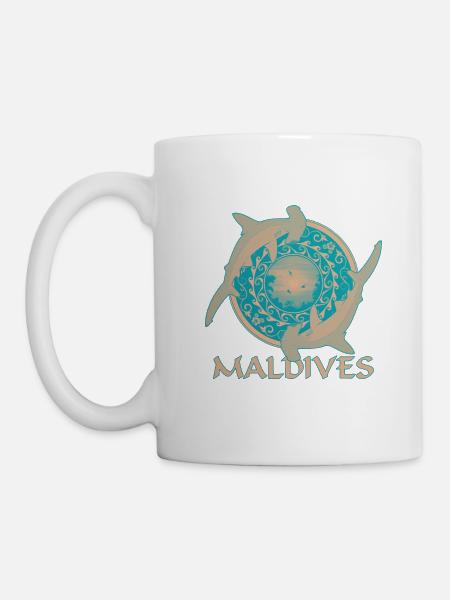 Malediven Hammerhaie - Tasse - Weiß