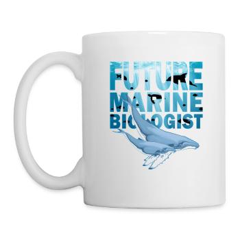 Buckelwale Future Marine Biologist - Tasse - Weiß - Links