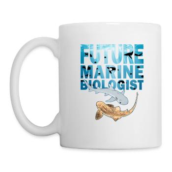 Leopardenhai Weißspitzenriffhai - Tasse - Weiß - Links