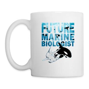 Hammerhead Shark Orca Killer Whale Future Marine Biologist - Mug - white - Left