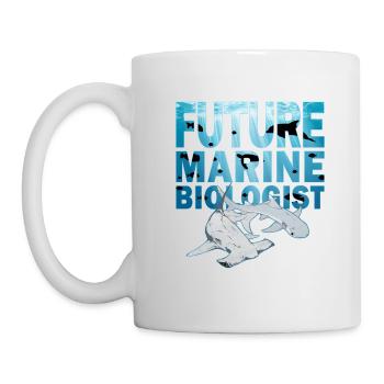 Hammerhai Weißspitzenriffhai - Tasse - Weiß - Links