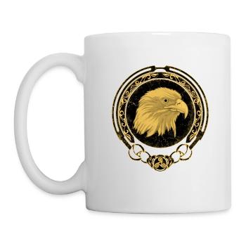 Celtic Falcon Zodiac - Mug - white - Left