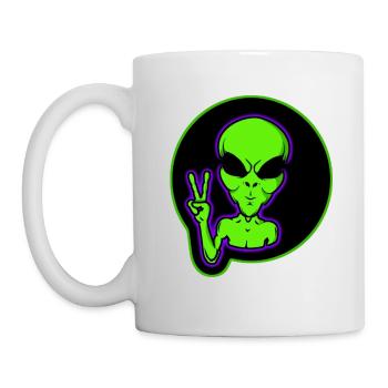 Außerirdischer - Tasse - Weiß - Links