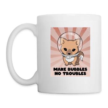 Make Bubbles No Troubles - Mug - white - Left