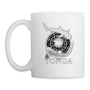 Tonga Zebrahai Weißspitzenriffhai - Tasse - Weiß - Links