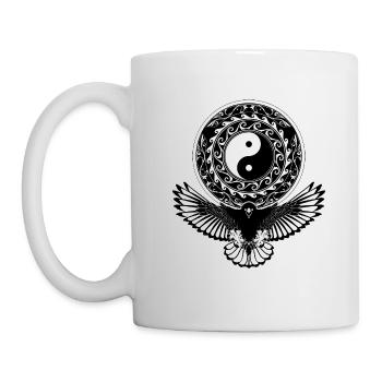 Yin Yang Eagle - Mug - white - Left