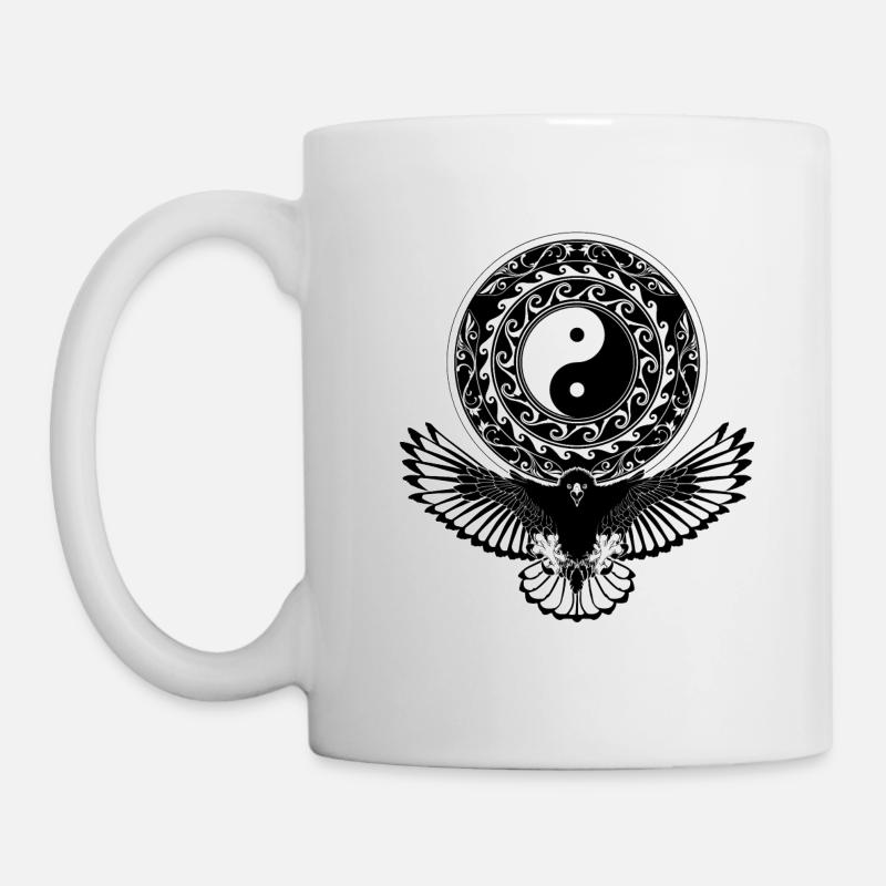 Yin Yang Adler - Tasse - Weiß