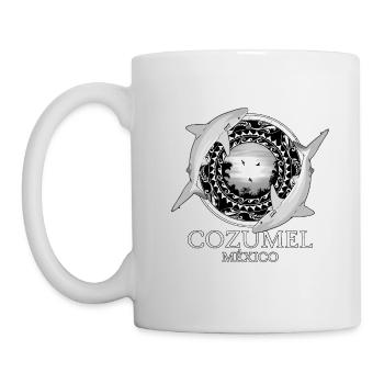 Karibischer Riffhai Cozumel Mexiko - Tasse - Weiß - Links