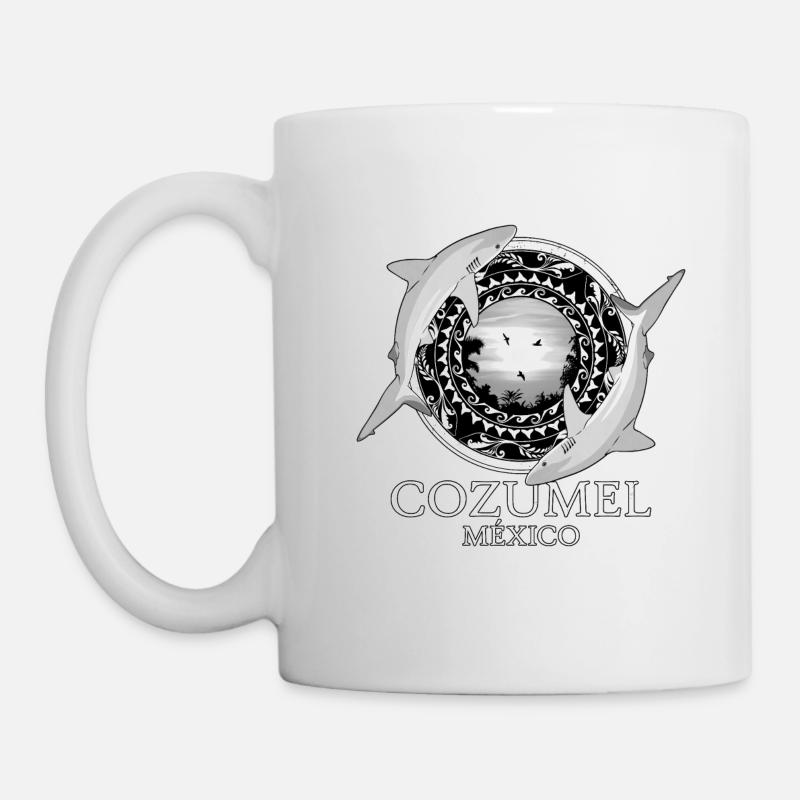 Karibischer Riffhai Cozumel Mexiko - Tasse - Weiß