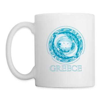 Dolphins Greece Hellas - Mug - white - Left