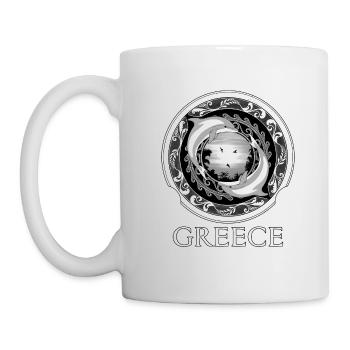 Dolphins Greece Hellas - Mug - white - Left