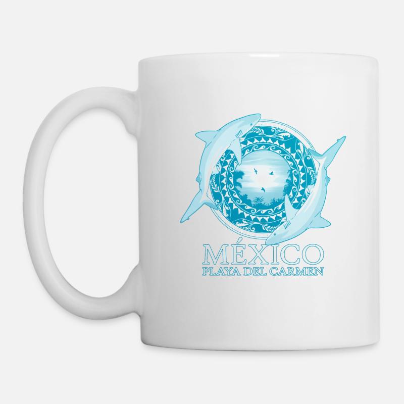 Caribbean reef shark Playa del Carmen - Mug - white