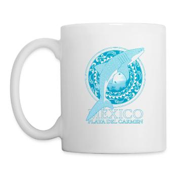 Requin baleine de Playa del Carmen - Mug blanc - blanc - Gauche