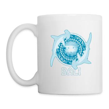 Requins-marteaux Bali Indonésie - Mug blanc - blanc - Gauche