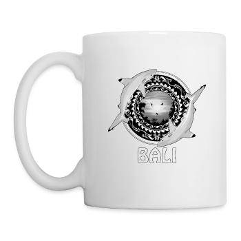 Requins de récif à pointe noire Bali Indonésie - Mug blanc - blanc - Gauche