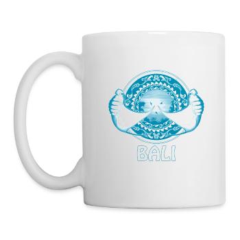 Raies manta Bali Indonésie - Mug blanc - blanc - Gauche