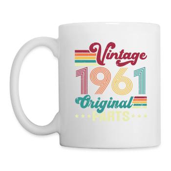 Vintage 1961 Original, Cadeau D'anniversaire - Mug blanc - blanc - Gauche