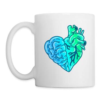 Cœur - Mug blanc - blanc - Gauche