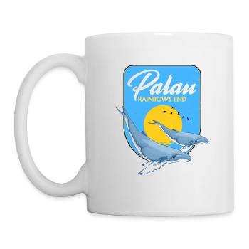 Palau Rainbow's End Buckelwale - Tasse - Weiß - Links