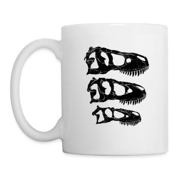 Daspletosaurus Tarbosaurus Tyrannosaurus Rex - Tasse - Weiß - Links