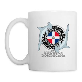 Hammerhaie Dominikanische Republik - Tasse - Weiß - Links