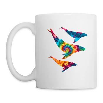 Humpback Whales Tie Dye - Mug - white - Left