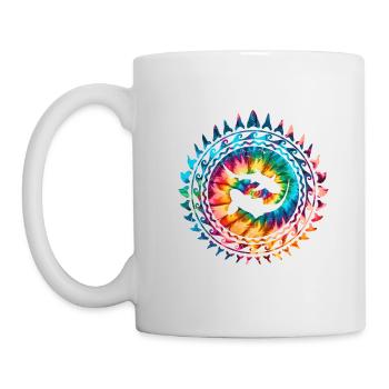 Zebrahai und Weißspitzenriffhai - Tasse - Weiß - Links