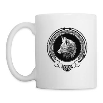 Fuchs keltisches Zodiac - Tasse - Weiß - Links