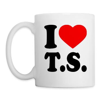 I love ts - Mug - white - Left